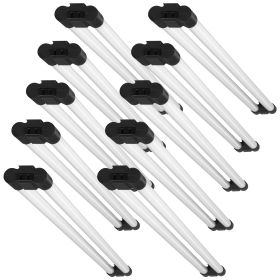 10 Pack LED Shop Light, 4 FT, 40W Linkable Shop Light Fixture, 4500 LM Surface & Hanging Mount Ceiling Lights 59 in Power Cords with ON/OFF Switc