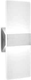 ChangM Modern LED Acrylic Wall Sconce 12W Cool White 6000K Up Down Lamp for Bedroom Corridor Stairs Bathroom Indoor Lighting Fixture Lamps Home R