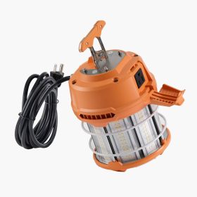 LED Temporary Work Light, 60W, 8200 lm, 5000K Durable & Water-Resistant, Linkable up to 12 Units