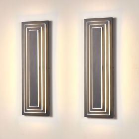 23.6 in Modern Long Outdoor Wall Lights Exterior Lights for House,LED Outdoor Wall Large Front Porch Light Fixture For Garage, garden