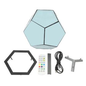 Dodecahedron Night Light Infinity Dodecahedron Color Art Light LED Night Light Lamp For Kids Room Bedroom Living Room Bedside Party Bar Decor Gif (Option: Default)