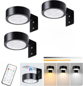 Picture Lights for Wall, Battery Powered Magnetic Lights with 3 Lighting Color Dimmable Timer Art,Poster,Gallery,Painting Display,Photos,Frame (quantity: 3PCS)